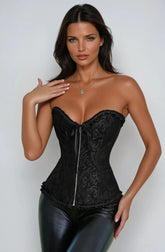 YesX YX896 Vintage Corset Style Black