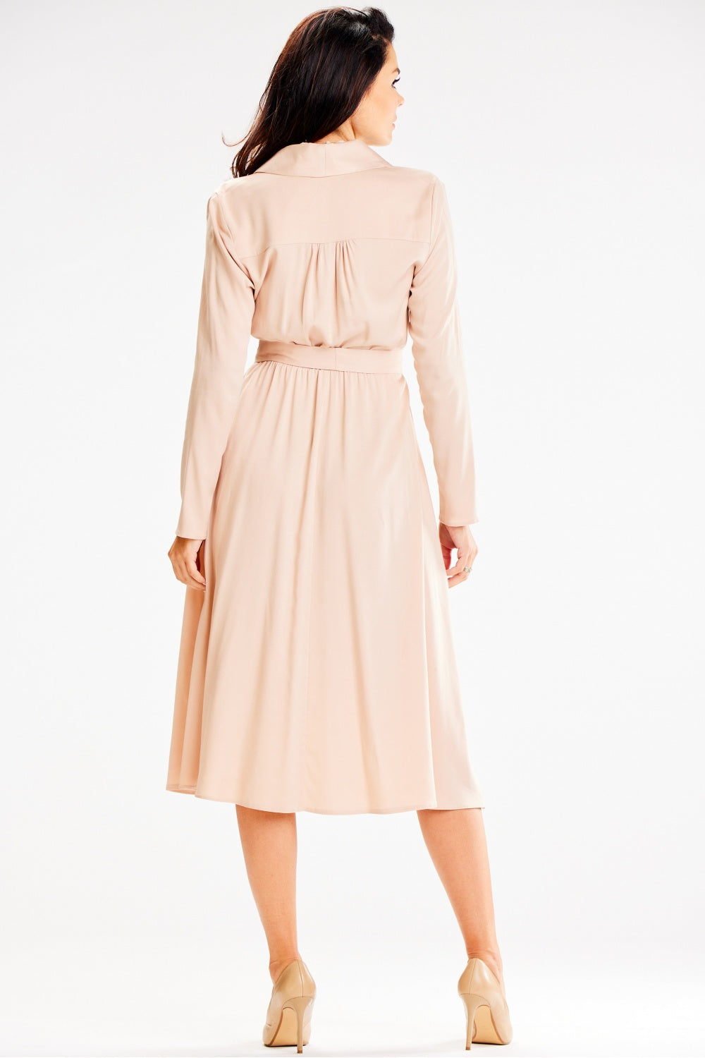 Awama Beige Flared Dress - view 3