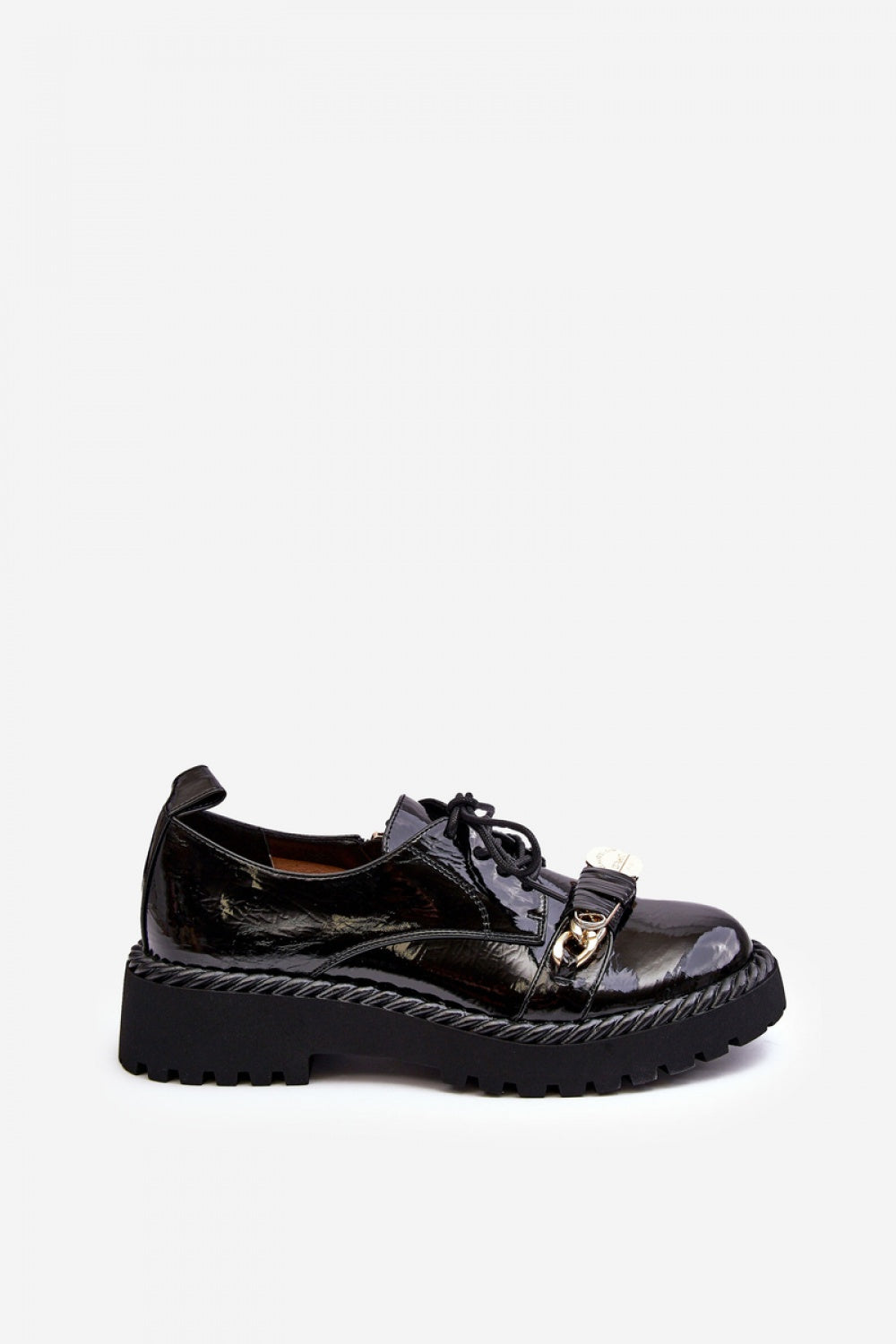 Step In Style Black Patent Platform Shoes - view 3