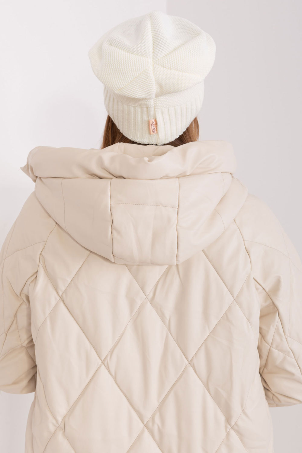 Rue Paris Ecru Beanie Hat - view 3