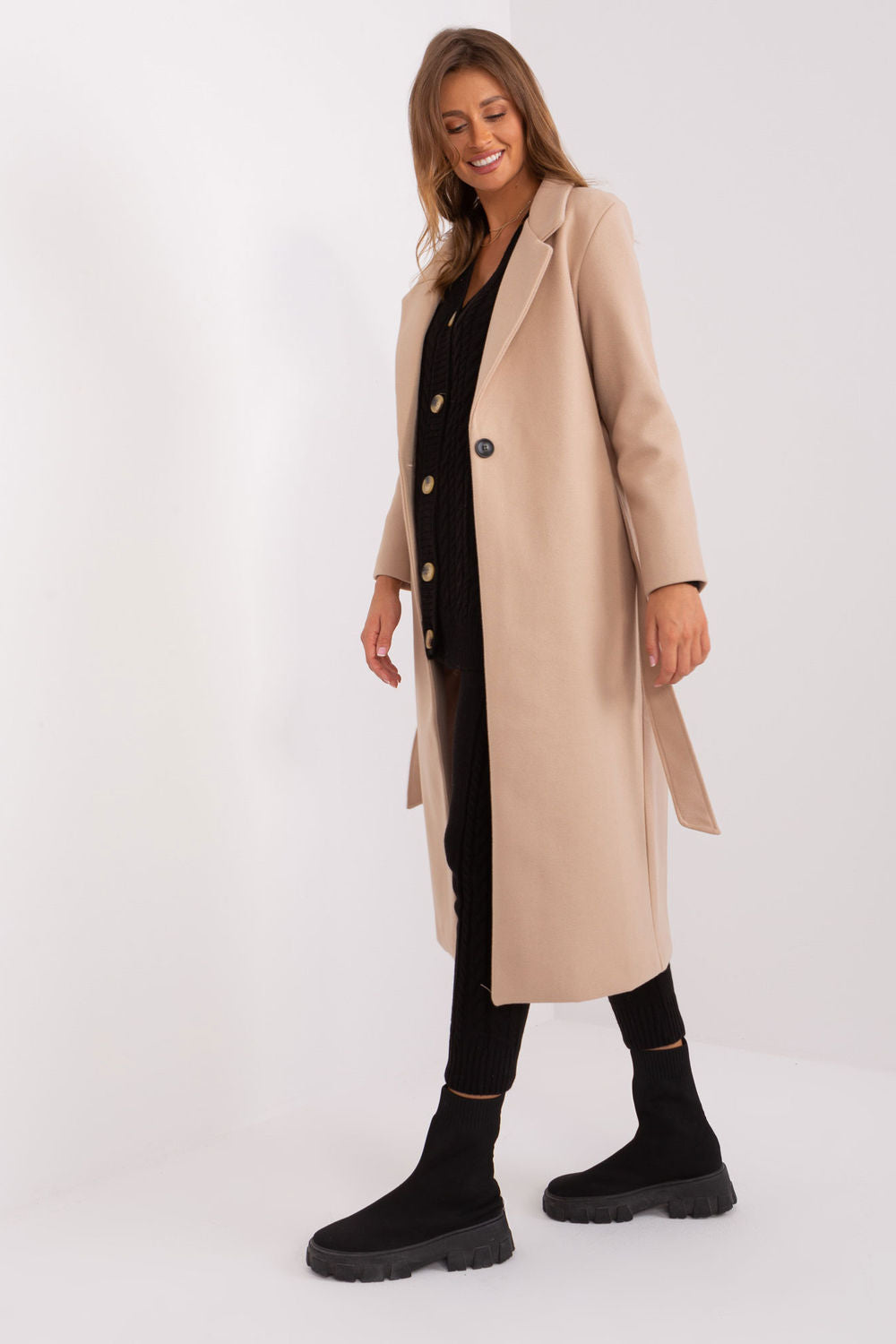 Och Bella Beige Coat - view 2