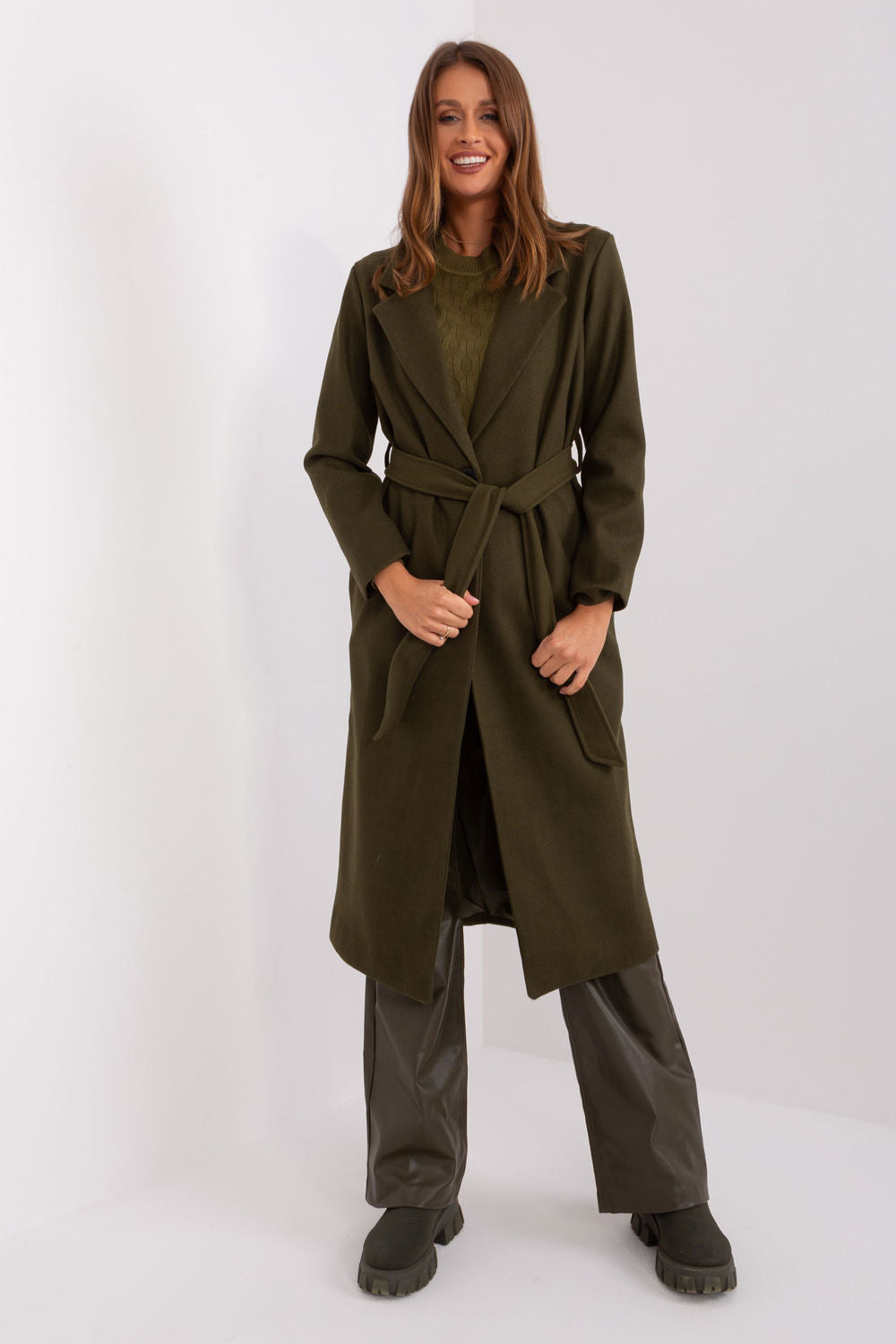 Och Bella Khaki Coat