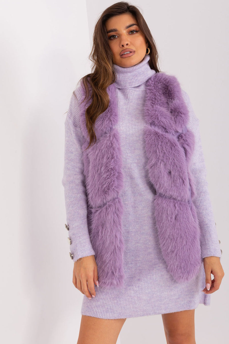 AT Light Violet Hooded Gilet
