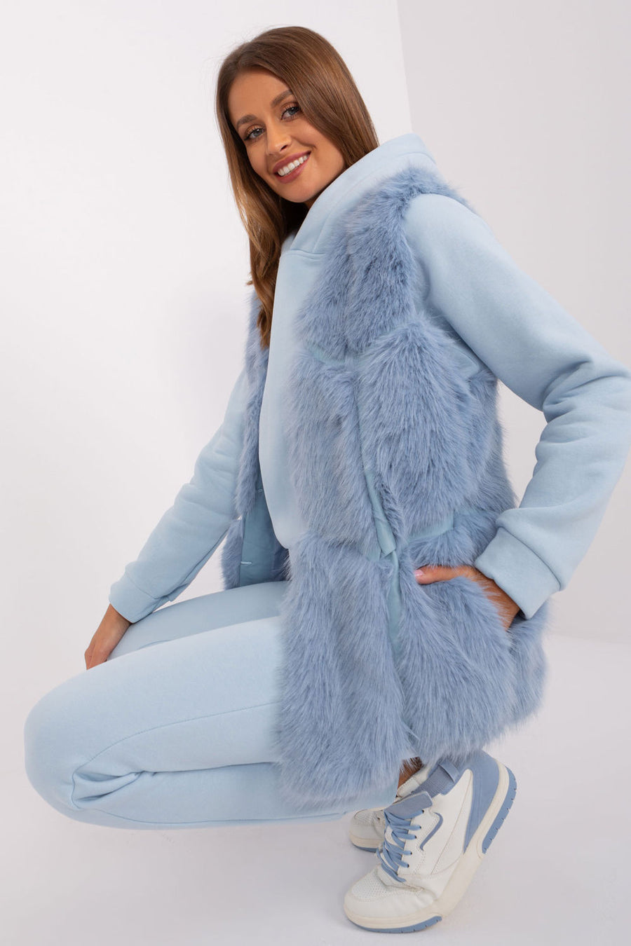 AT Light Blue Hooded Gilet