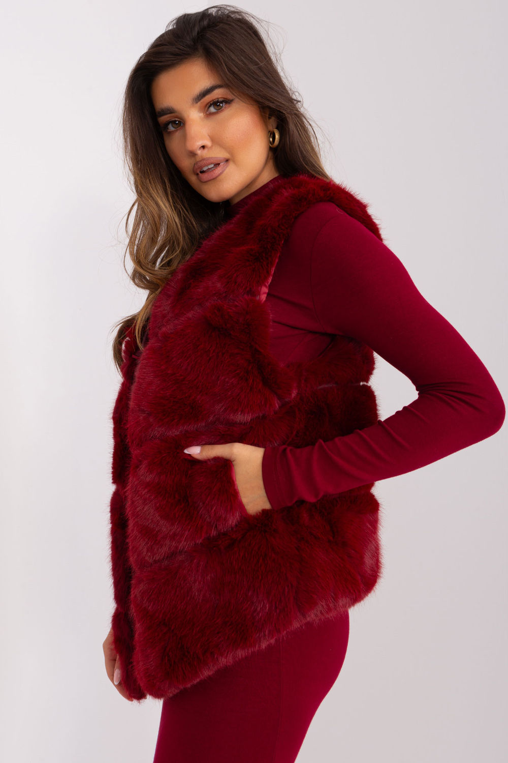AT Burgundy Gilet - view 2