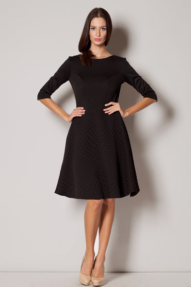 Figl Black Flared Dress