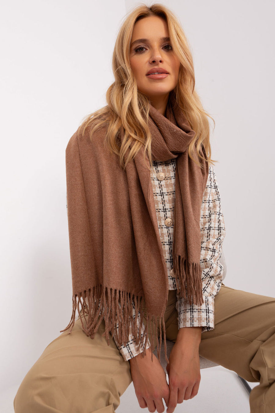 AT Brown Shawl