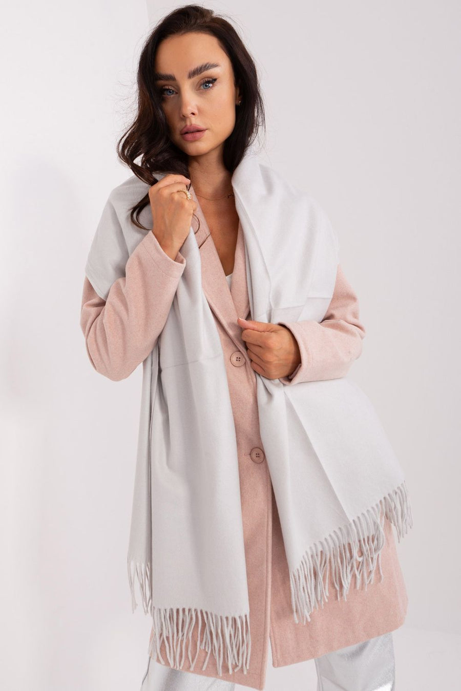 AT Light Grey Shawl