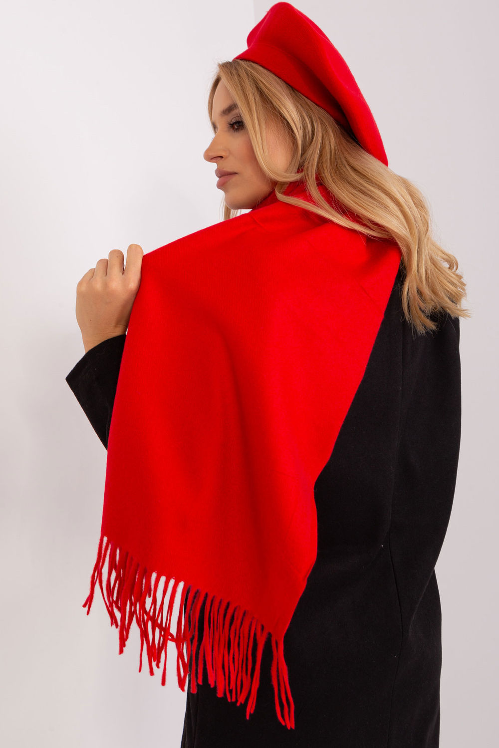 AT Red Shawl - view 3