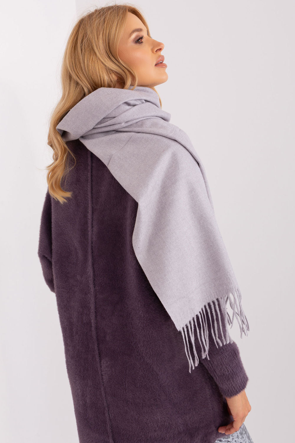 AT Light Violet Shawl - view 3