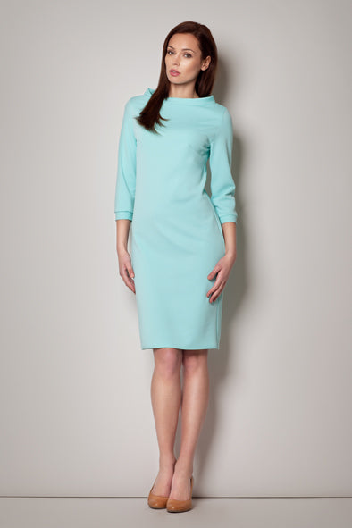 Figl Mint Boat Neck Dress