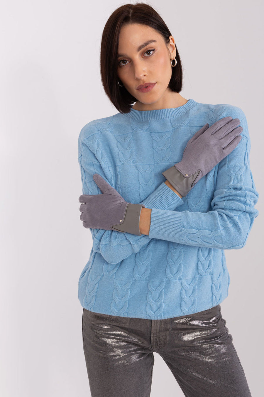 AT Grey Polyester Gloves