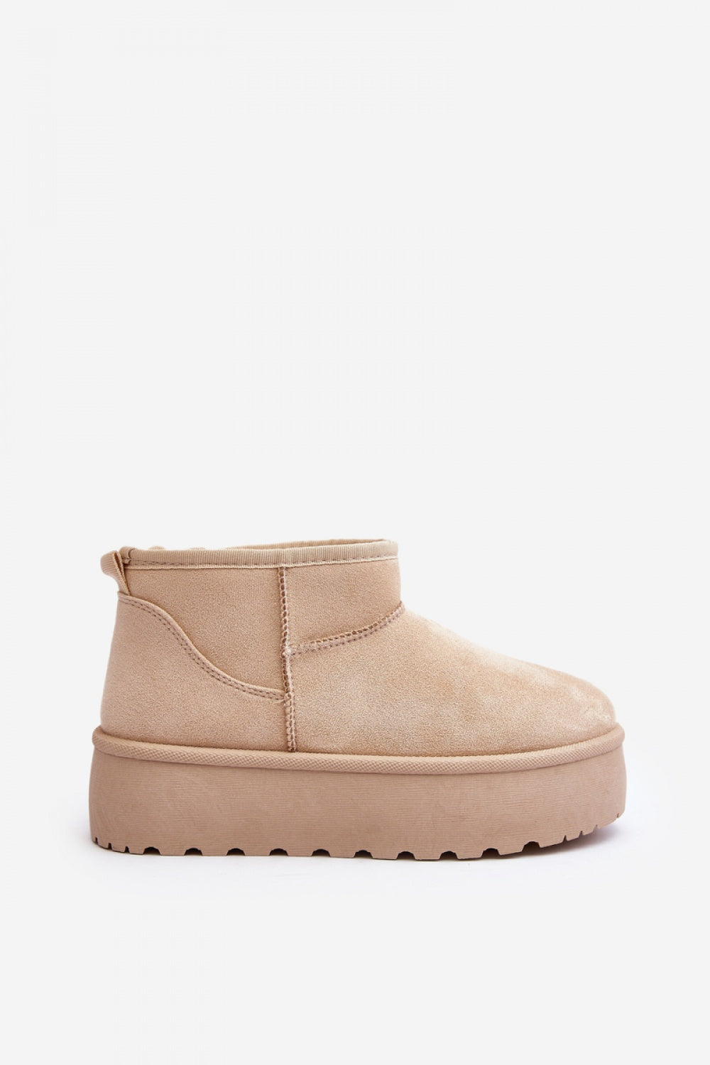 Step In Style Mennja Light Beige Faux Suede Platform Snow Boots - view 3