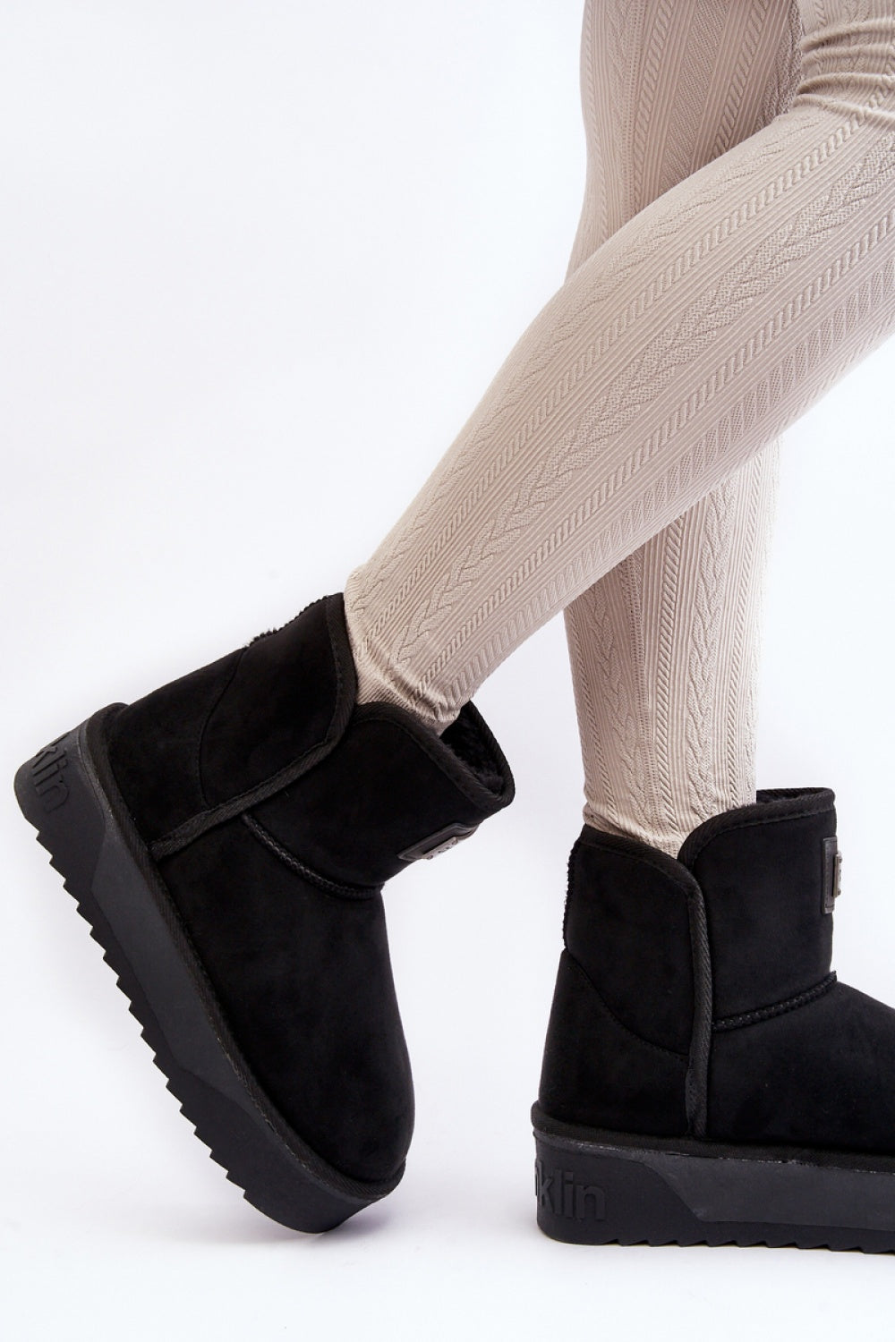 Step In Style Black Warm Lined Snow Boots - view 2