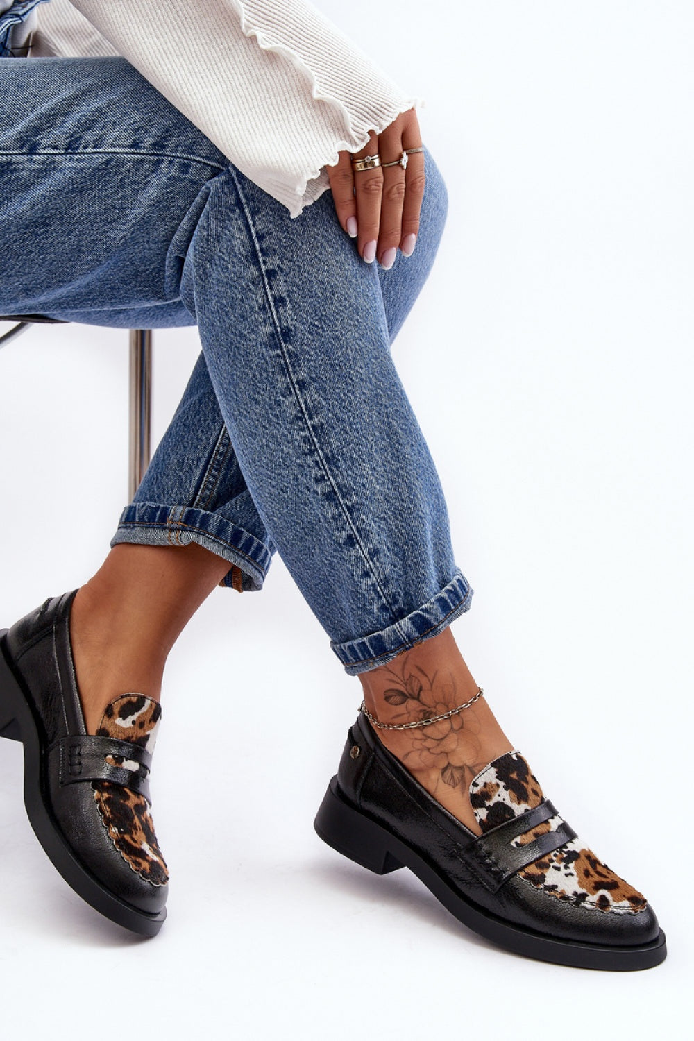 Step In Style Maciejka Black Leather Flat Heeled Shoes - view 3
