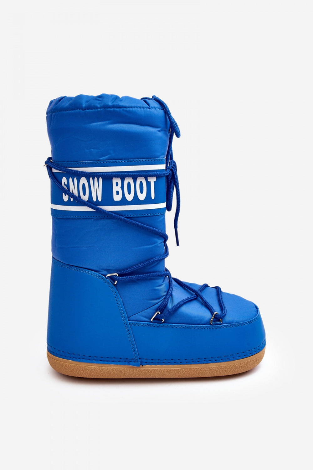 Step In Style Blue Faux Leather Platform Snow Boots - view 3