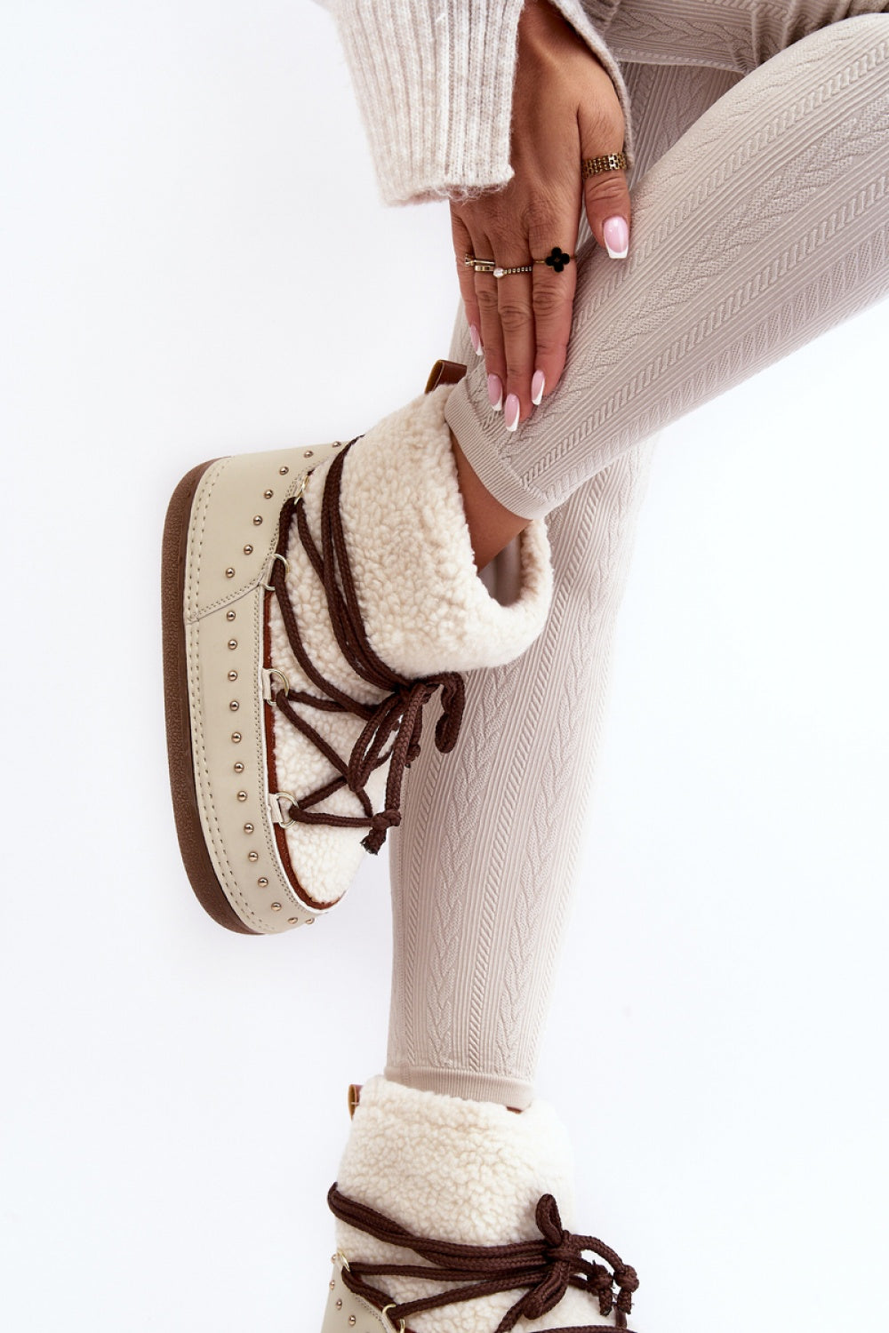 Step In Style Rohes Beige Platform Warm Lined Snow Boots - view 2