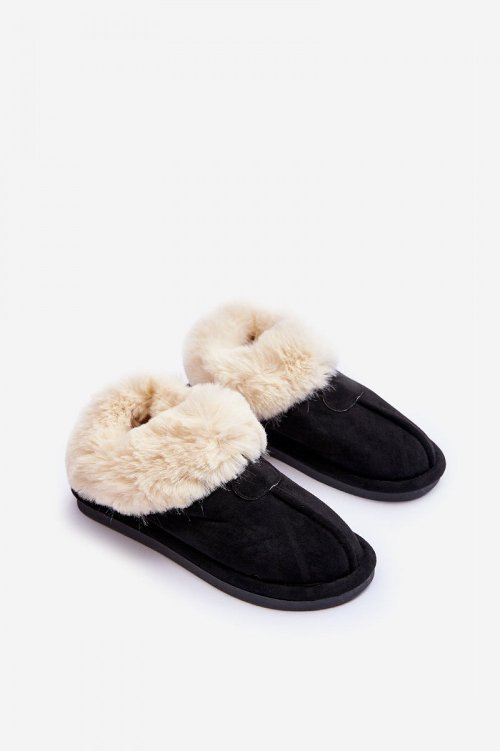 Step In Style Lanoze Black Faux Suede Platform Slippers - view 3
