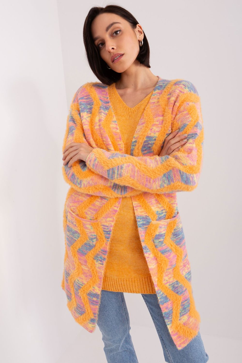 AT Orange Long Sleeve Cardigan
