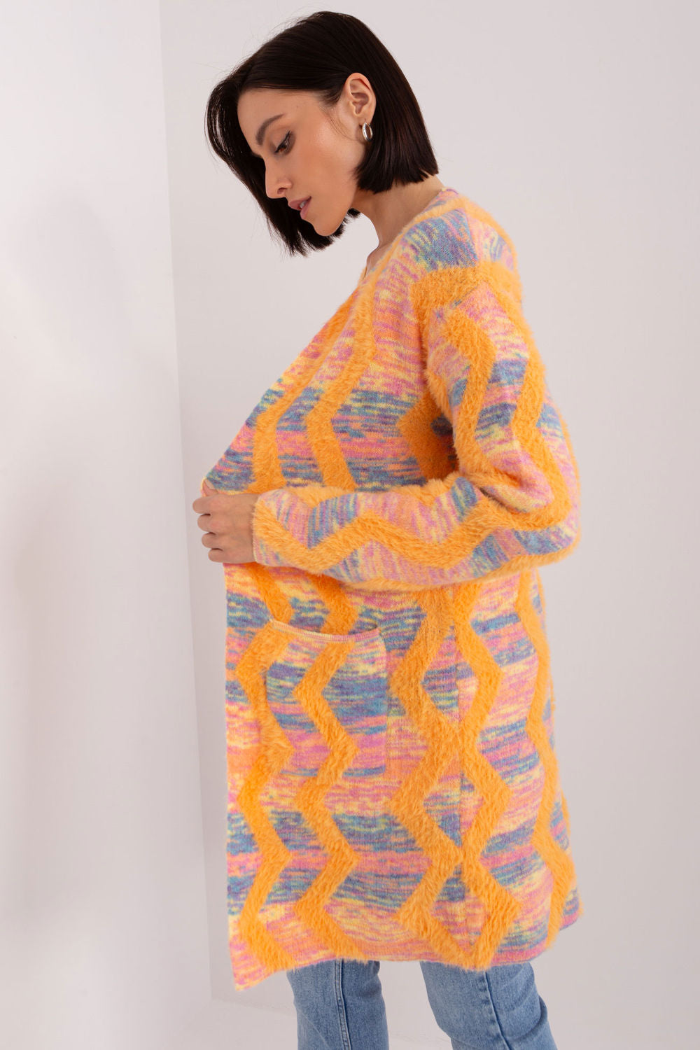 AT Orange Long Sleeve Cardigan - view 2