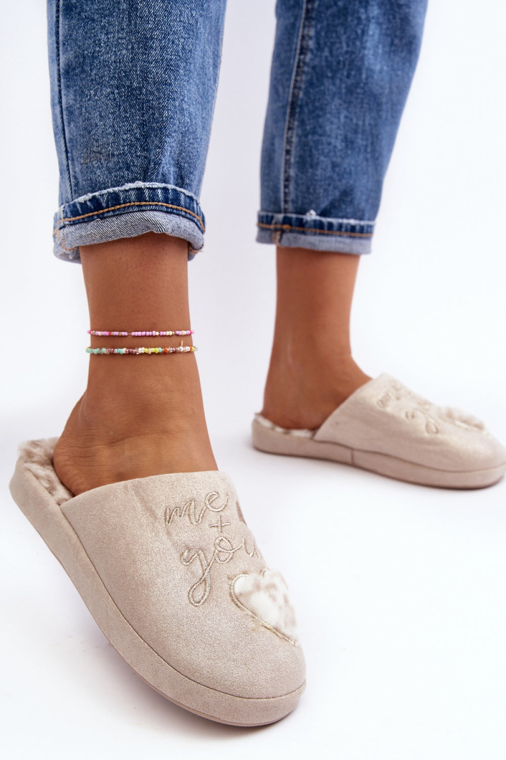 Step In Style Geraja Beige Warm Lined Slippers - view 2