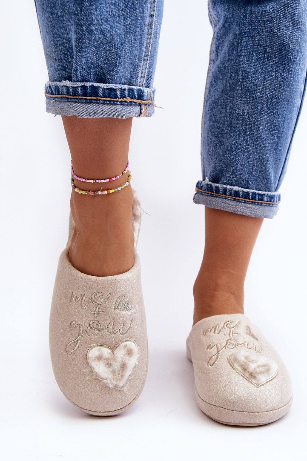 Step In Style Geraja Beige Warm Lined Slippers - view 3