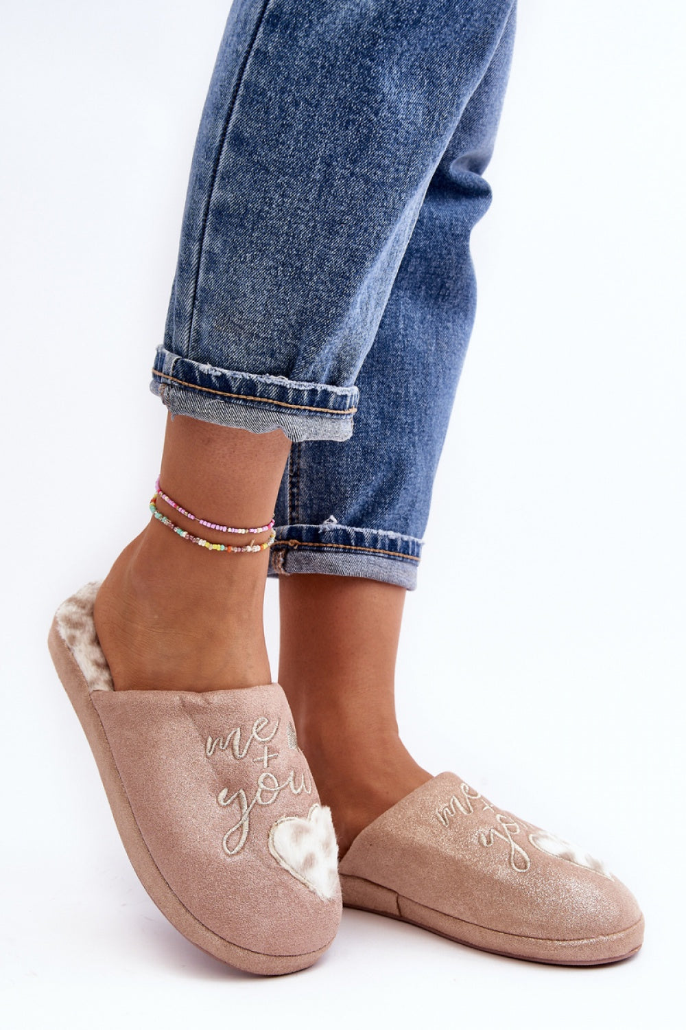 Step In Style Geraja Pink Warm Lined Slippers