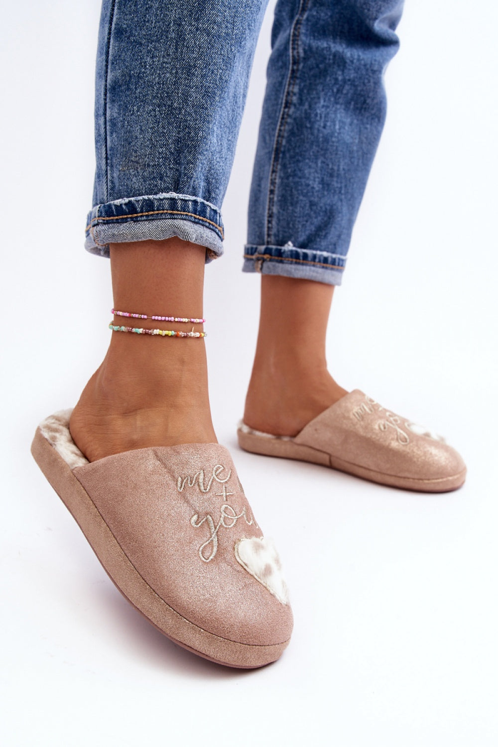 Step In Style Geraja Pink Warm Lined Slippers - view 2