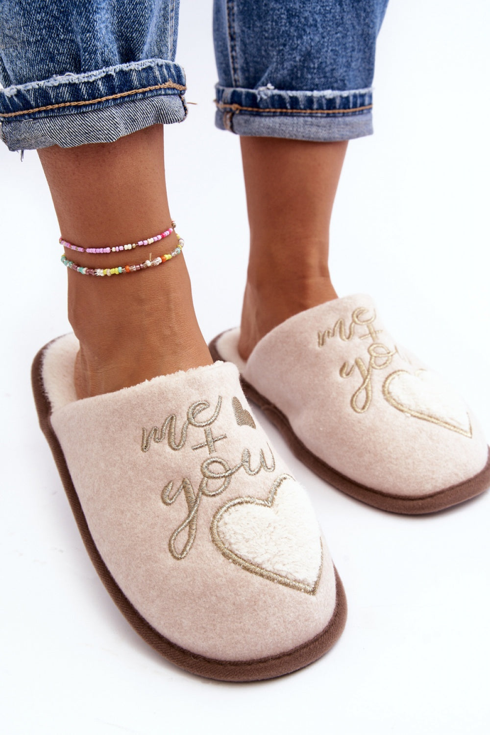 Step In Style Mabira Beige Warm Lined Slippers - view 3