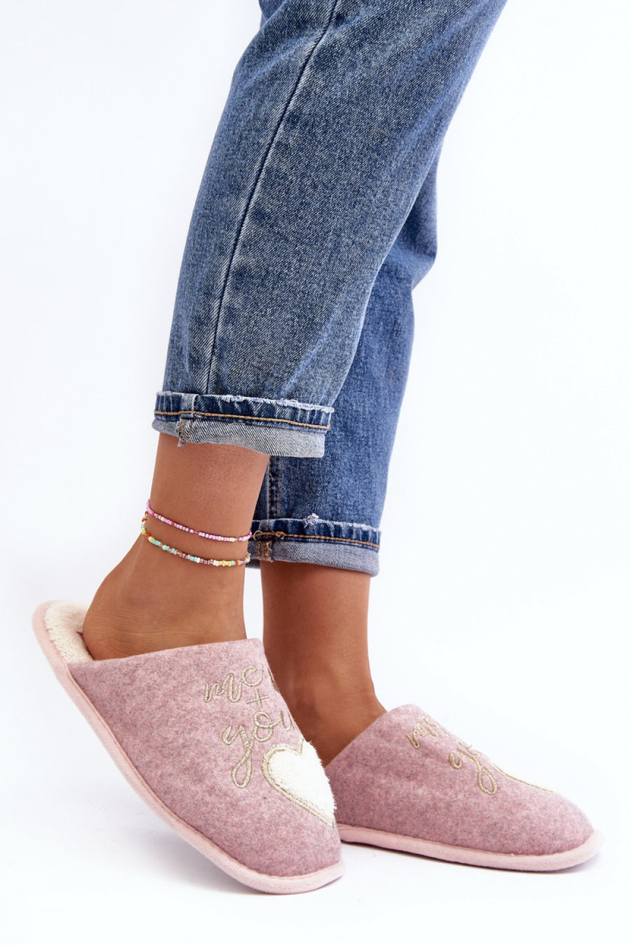 Step In Style Mabira Pink Warm Lined Slippers