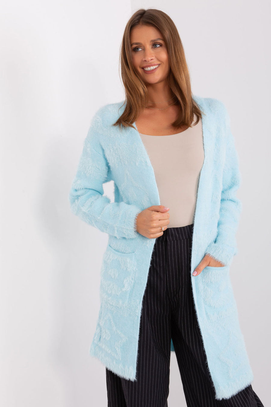 AT Light Blue Long Sleeve Cardigan