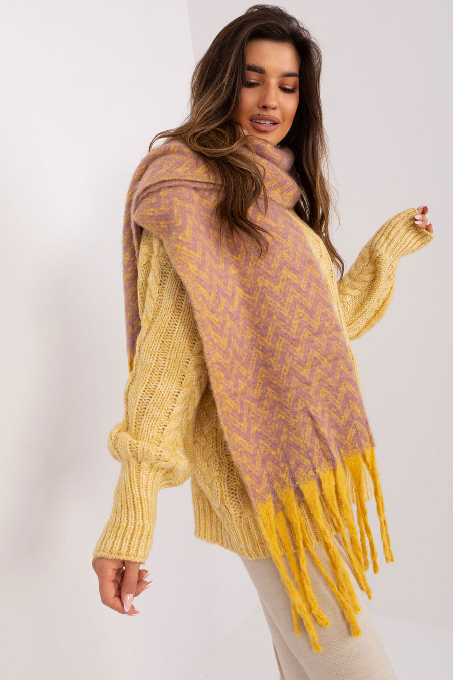 AT Dark Pink Shawl