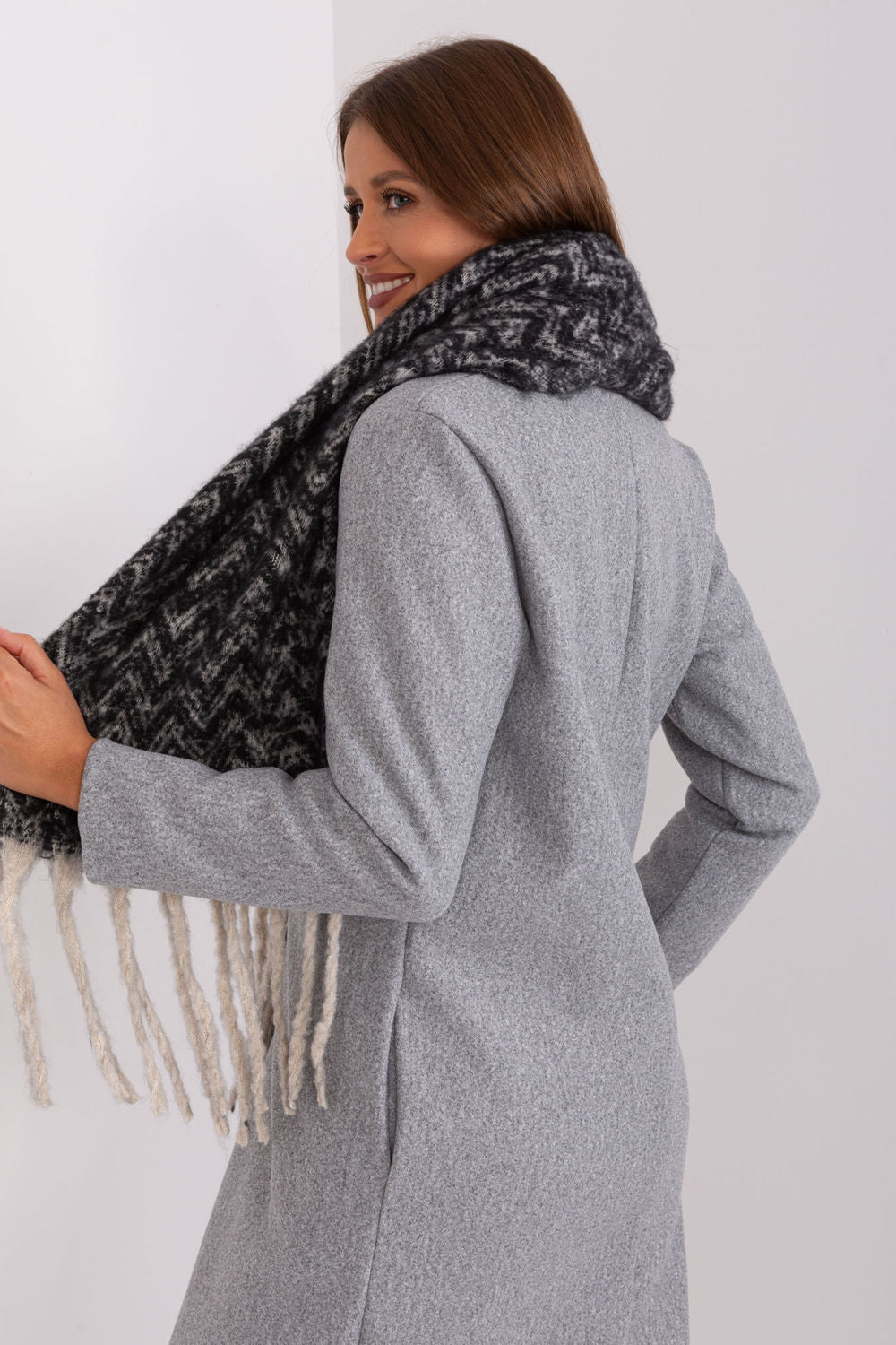 AT Beige Polyester Shawl - view 3