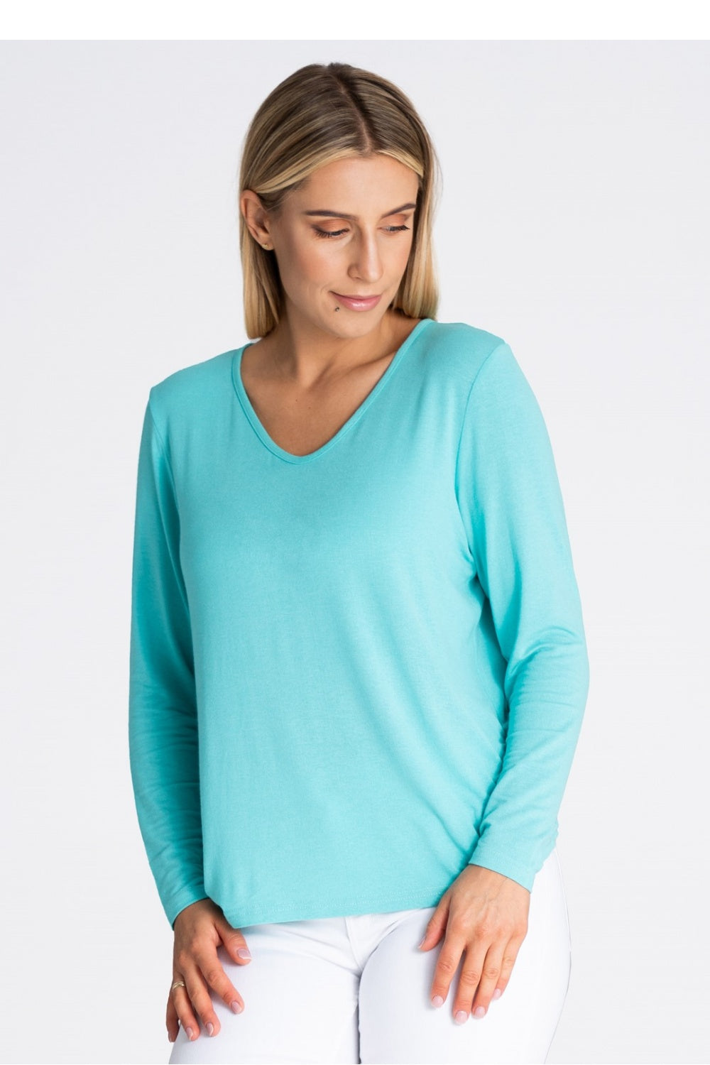 Figl Green Viscose Long Sleeve Blouse - view 4