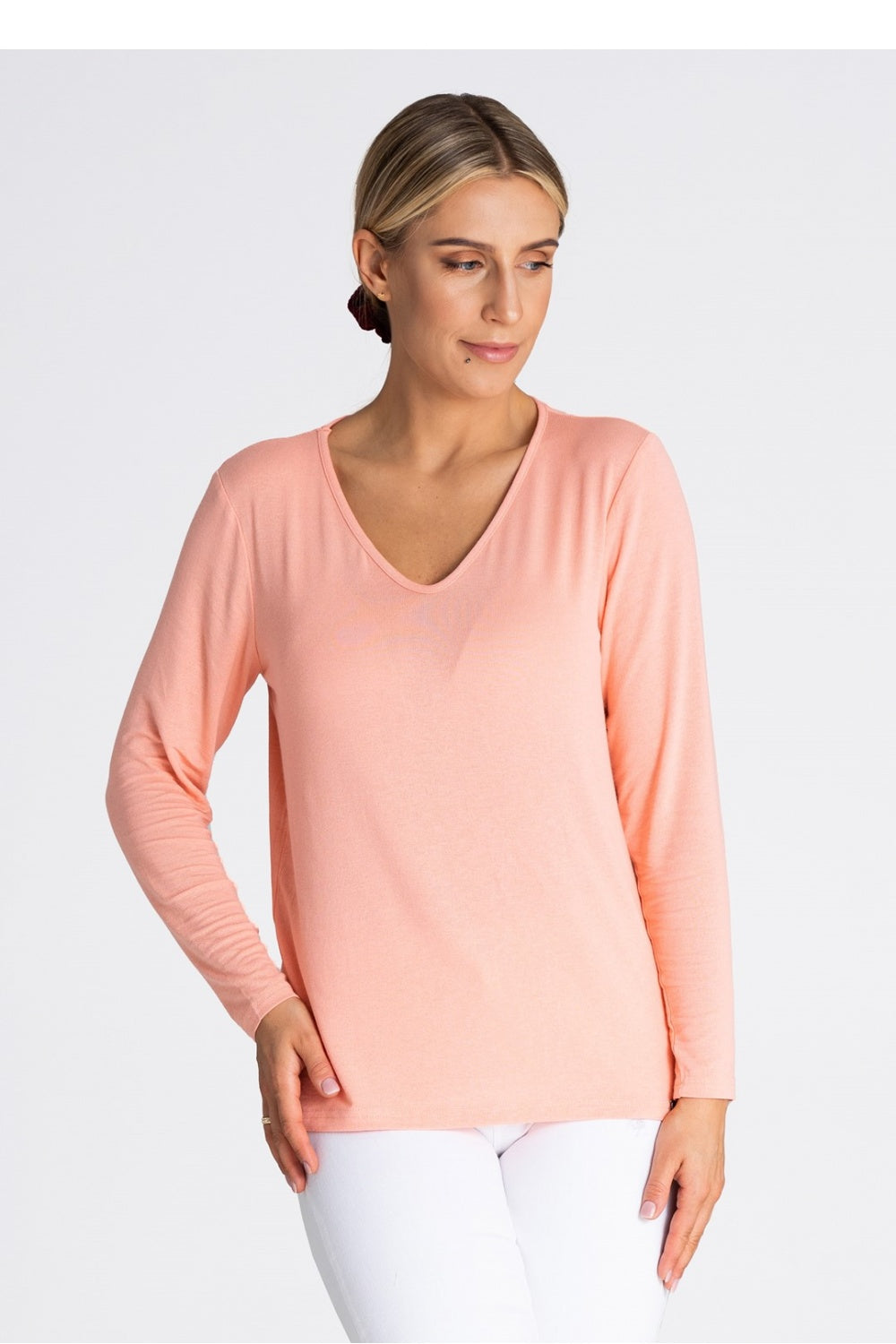 Figl Pink Viscose Long Sleeve Blouse - view 2