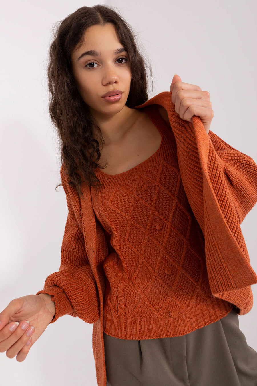 Badu Dark Orange Long Sleeve Twinset