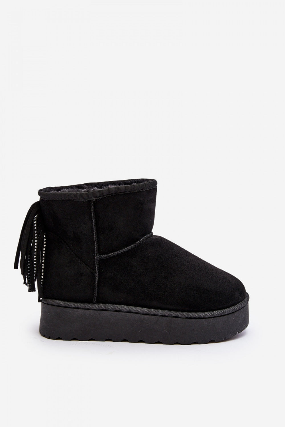Step In Style Lirico Black Faux Suede Platform Snow Boots - view 3