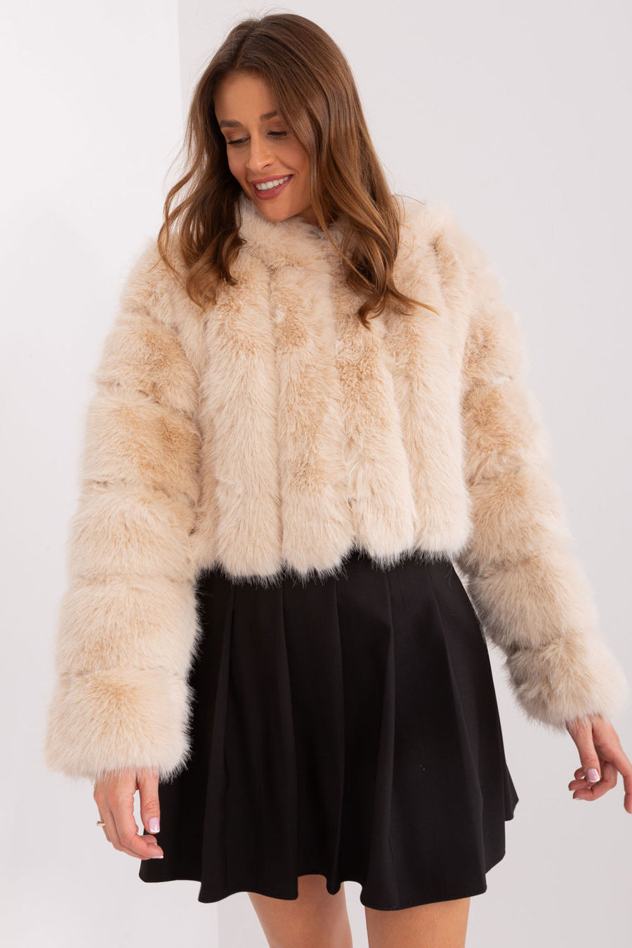 AT Beige Hooded Long Sleeve Jacket