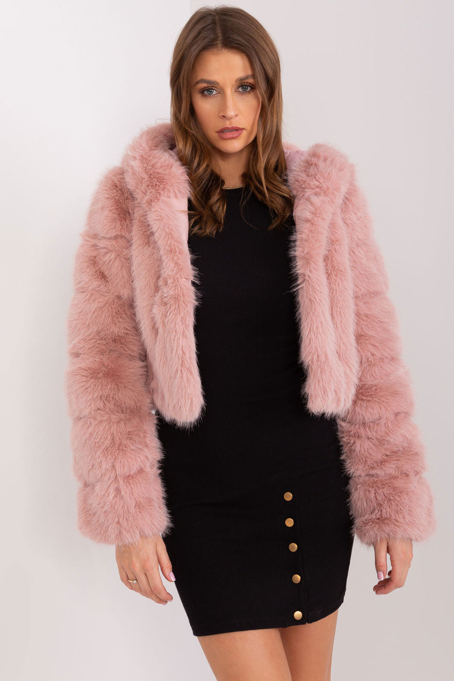 AT Light Pink Hooded Long Sleeve Jacket