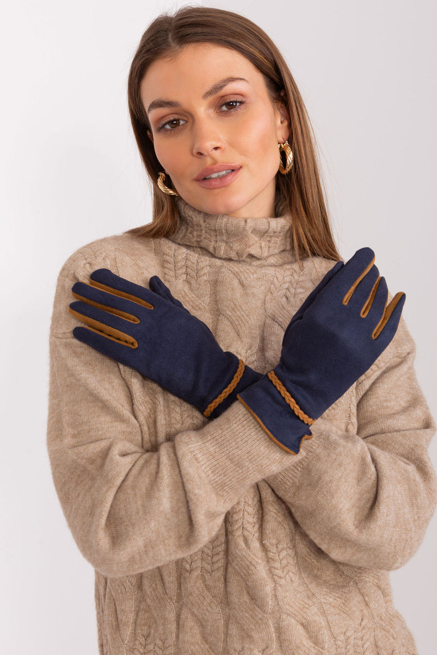 AT Navy Gloves