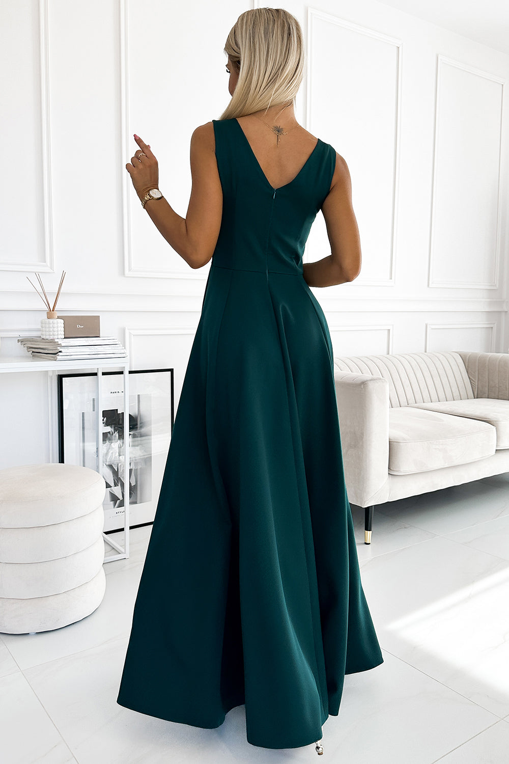 Numoco Cindy Green Maxi Dress - view 2
