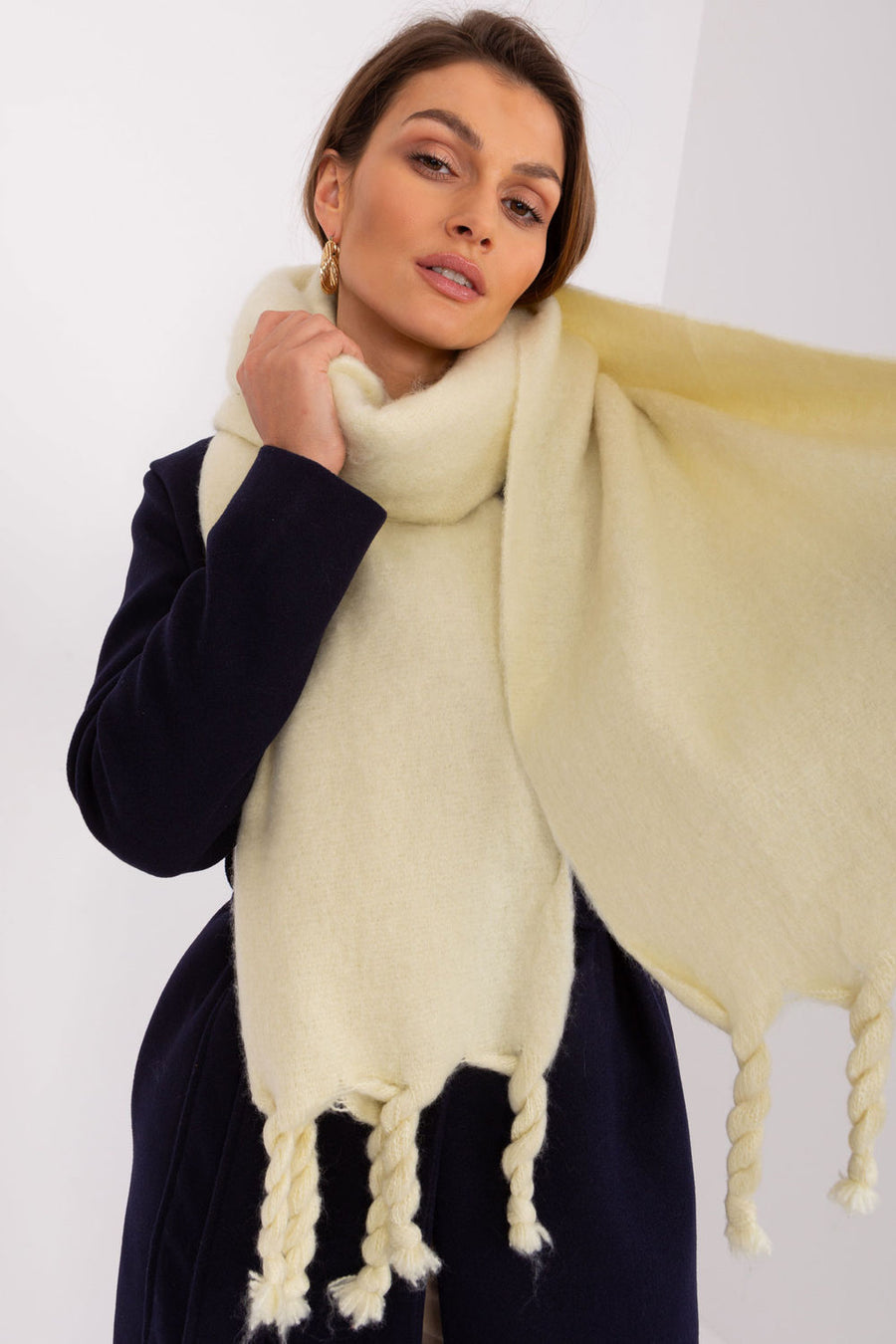 AT Light Yellow Shawl