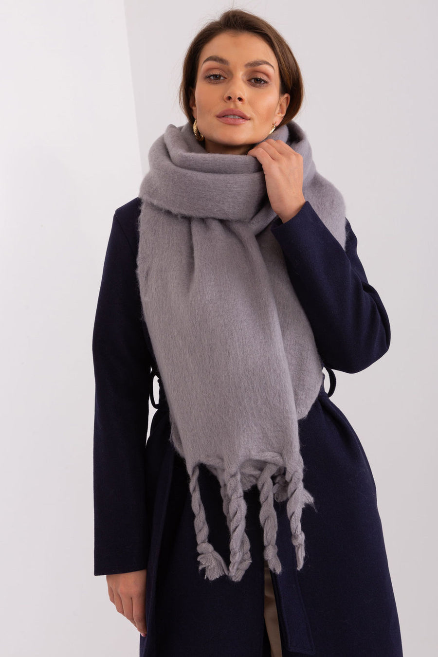 AT Grey Loose Fit Shawl