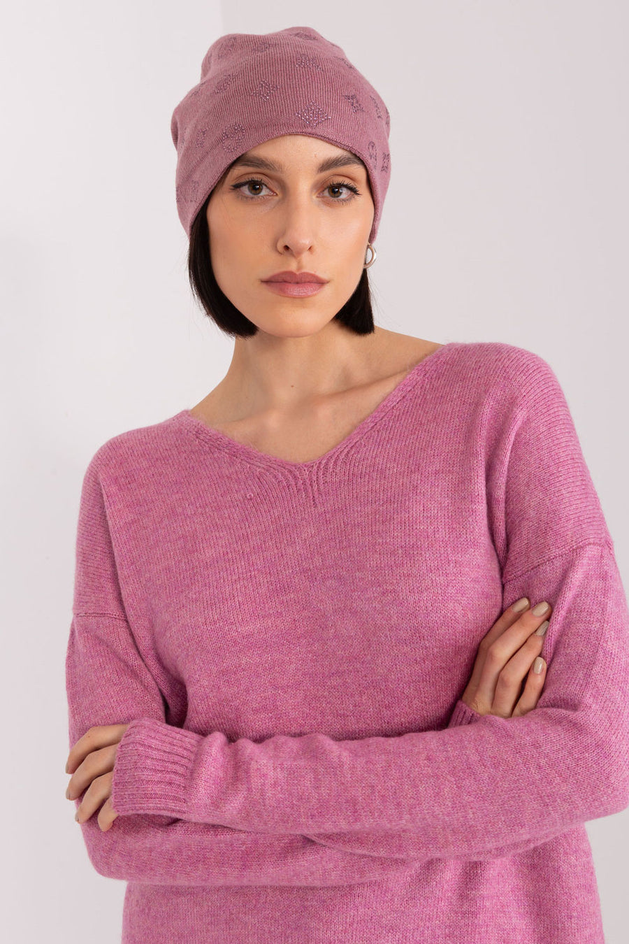 AT Violet Beanie Hat
