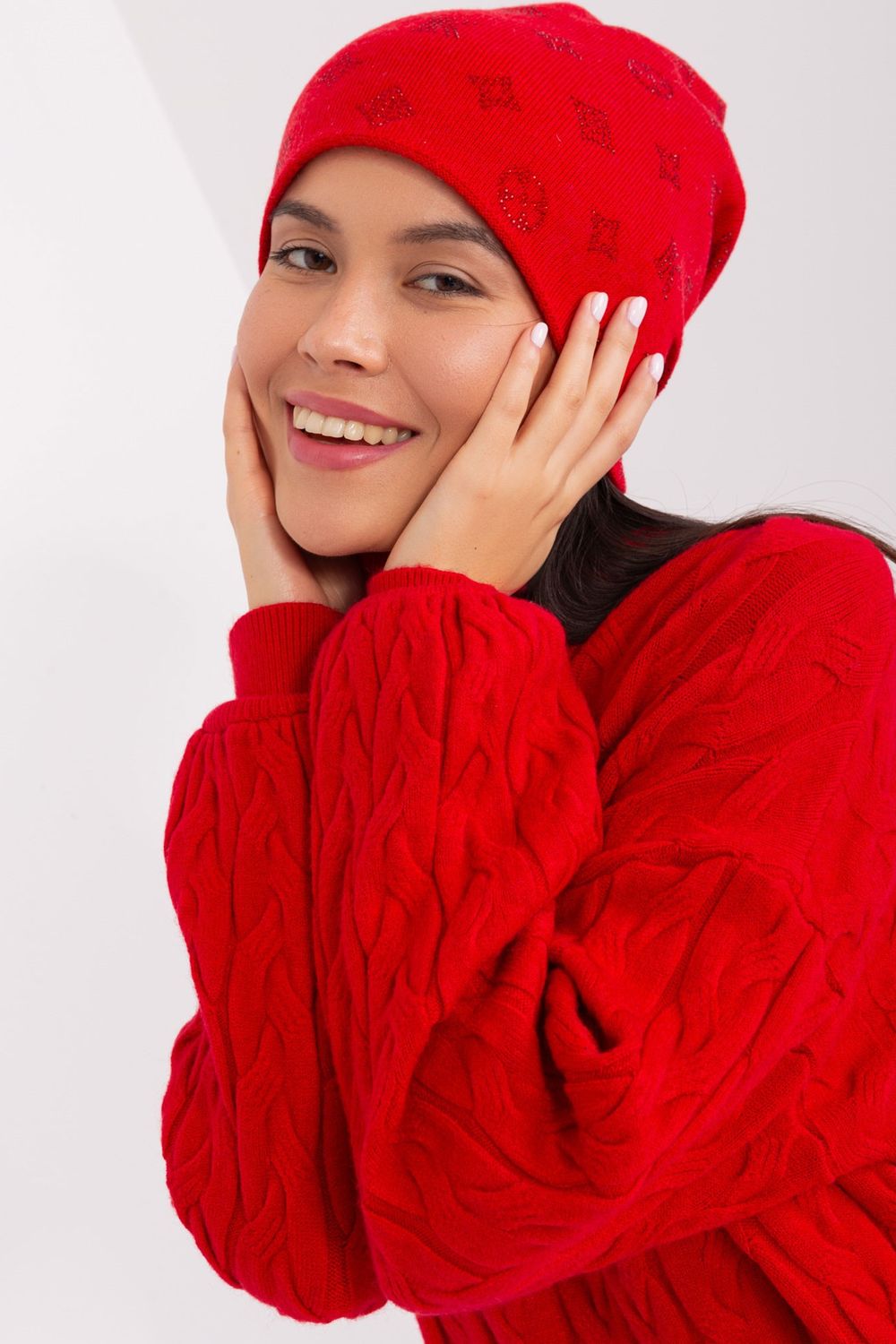 AT Red Beanie Hat