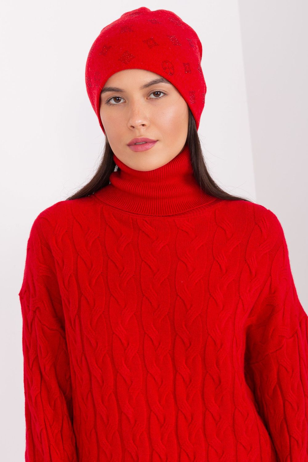 AT Red Beanie Hat - view 2