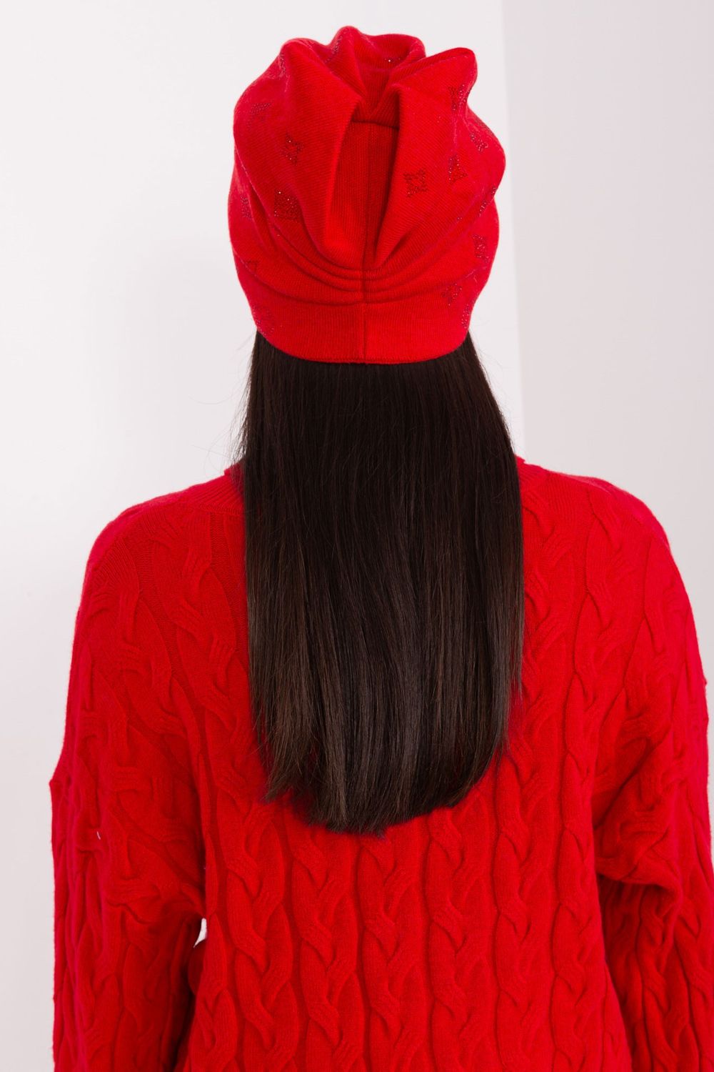 AT Red Beanie Hat - view 3