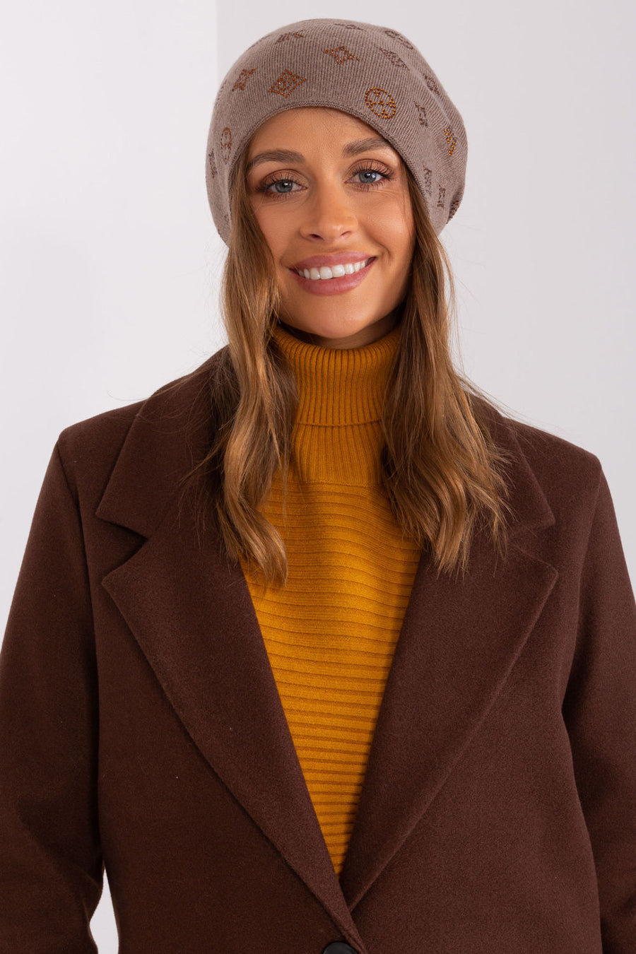 AT Brown Beanie Hat