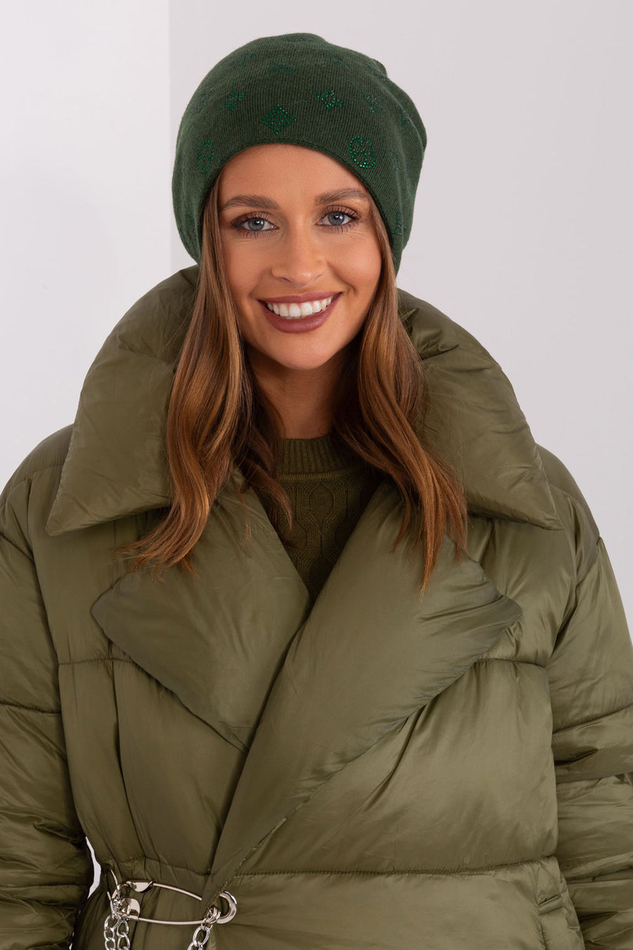 AT Dark Green Beanie Hat