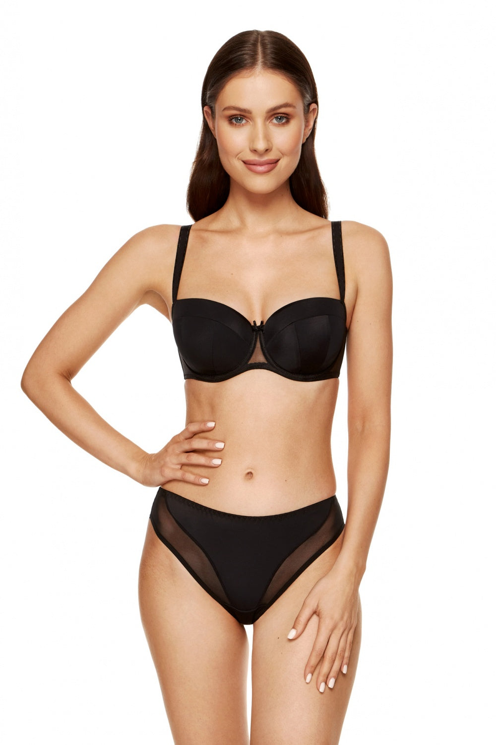 Gorteks Zara Black Mesh Padded Bra - view 2